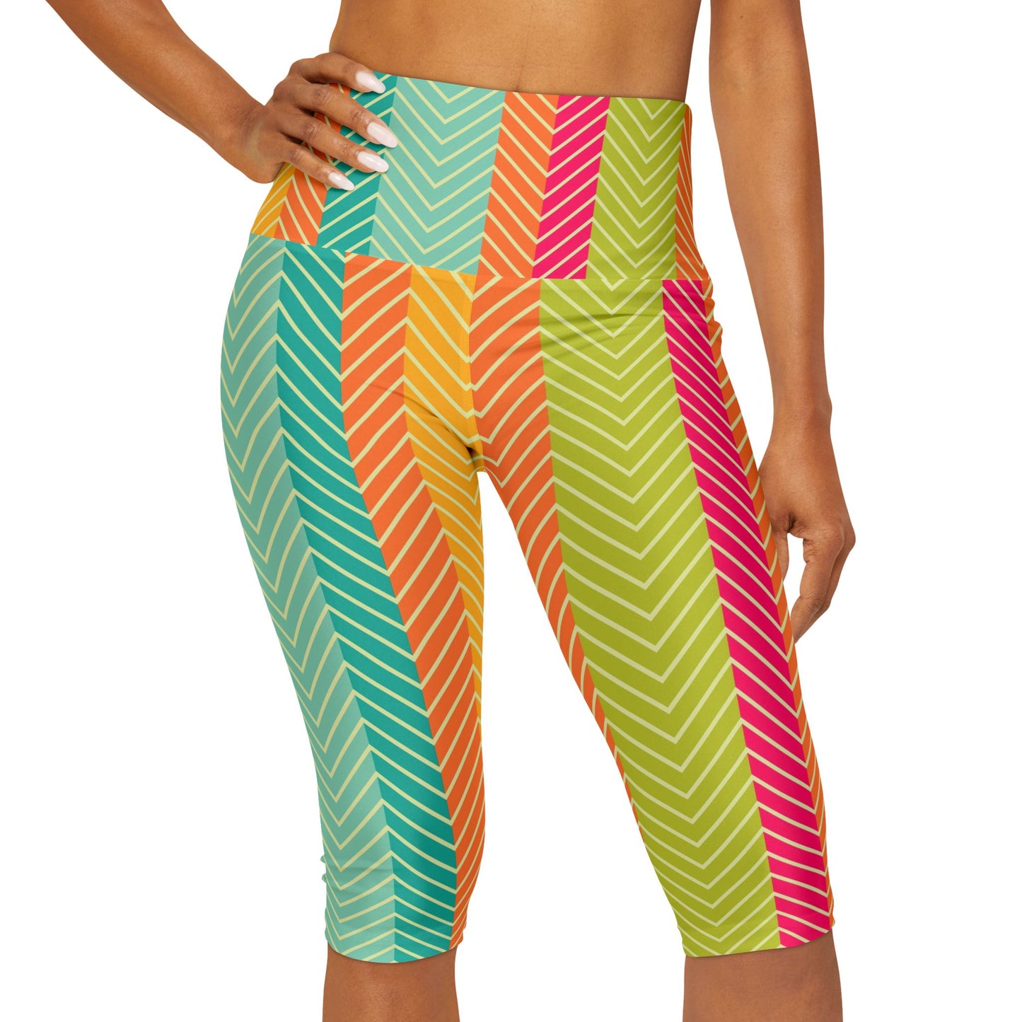 Yoga Capri Leggings (AOP)