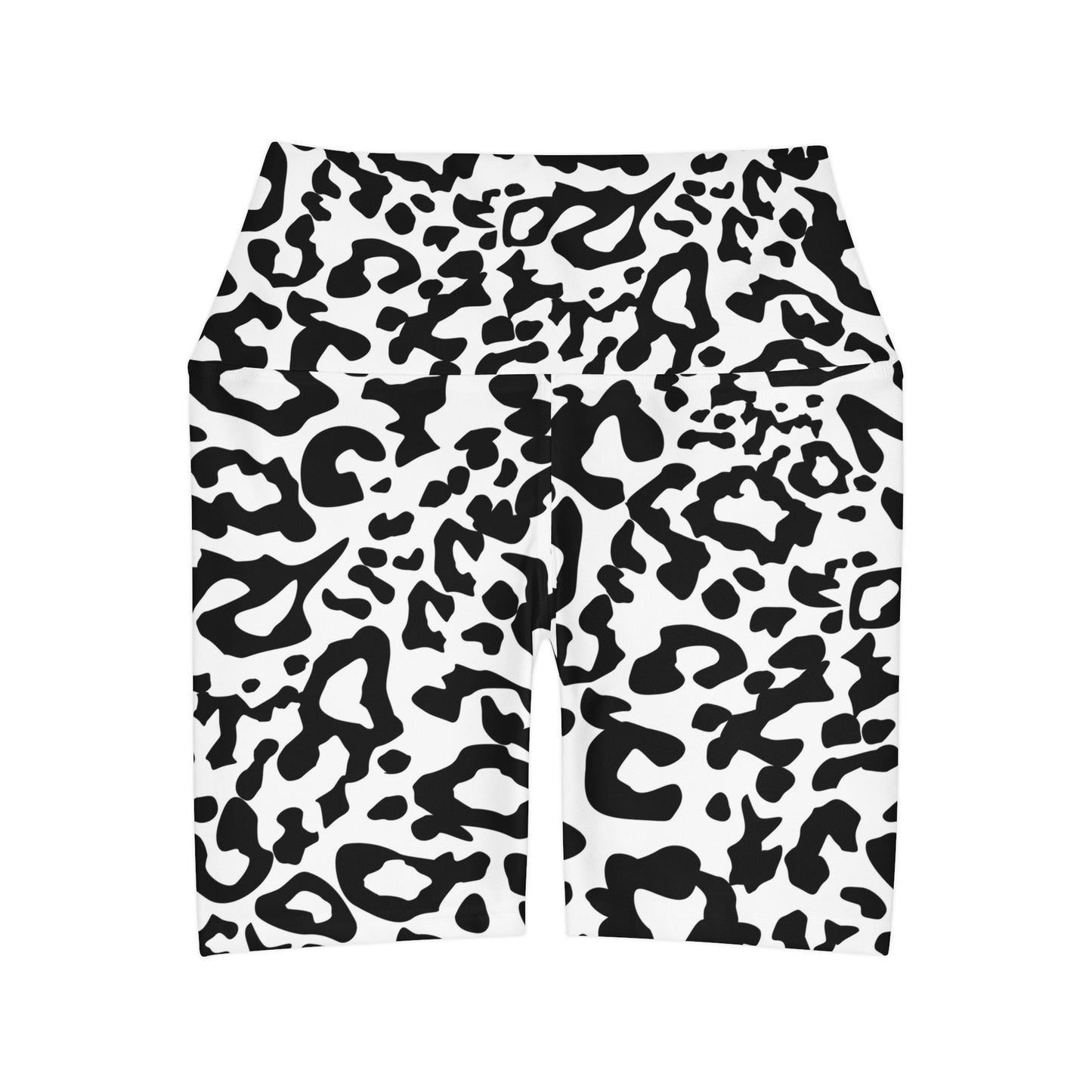 High Waisted Yoga Shorts (AOP)